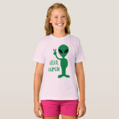 Buitenaards wezen - Hallo Mens T-shirt (Voorkant volledig)