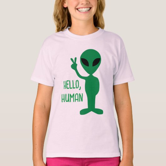Buitenaards wezen - Hallo Mens T-shirt (Voorkant)