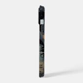 Buitenaards wezen in de regen iPhone 15 case (Linkerkant)