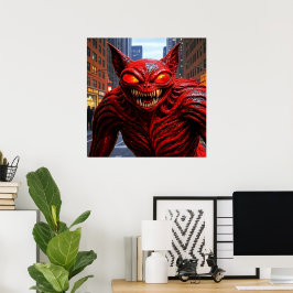 Buitenaards wezen in de stad AI Alien Poster