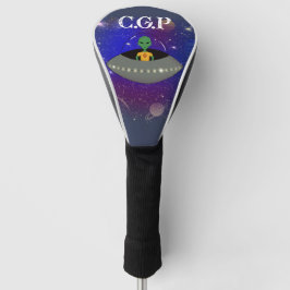 Buitenaards wezen in een ruimteschip met een New M Golfheadcover