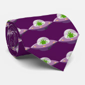 Buitenaards wezen in UFO-cartoon Stropdas (Opgerold)