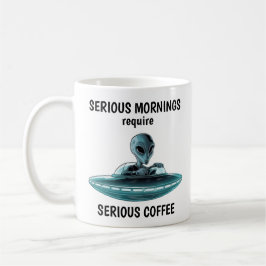 Buitenaards wezen in UFO Koffiemok