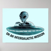 Buitenaards wezen in UFO Poster (Voorkant)