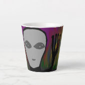 buitenaards wezen latte mok (Voorkant)