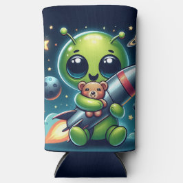 BUITENAARDS WEZEN MET EEN RAKET SELTZER BLIKJESKOELER