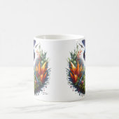 Buitenaards wezen met ruimteschip op aarde koffiemok (Center)