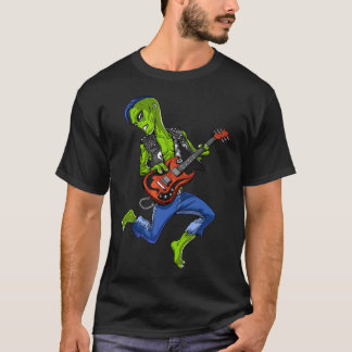 Buitenaards Wezen op Gitaar spelend T-shirt