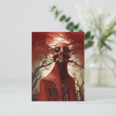 Buitenaards wezen Sci-fi Horror Art Briefkaart (Staand voorkant)