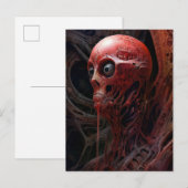 Buitenaards wezen Sci-fi Horror Art Briefkaart (Voorkant / Achterkant)