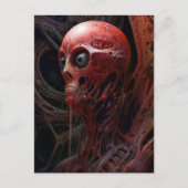 Buitenaards wezen Sci-fi Horror Art Briefkaart (Voorkant)