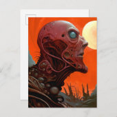Buitenaards wezen Sci-fi Horror Art Briefkaart (Voorkant / Achterkant)