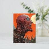 Buitenaards wezen Sci-fi Horror Art Briefkaart (Staand voorkant)