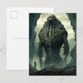 Buitenaards wezen Sci-fi Horror Art Briefkaart (Voorkant / Achterkant)