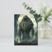 Buitenaards wezen Sci-fi Horror Art Briefkaart (Staand voorkant)