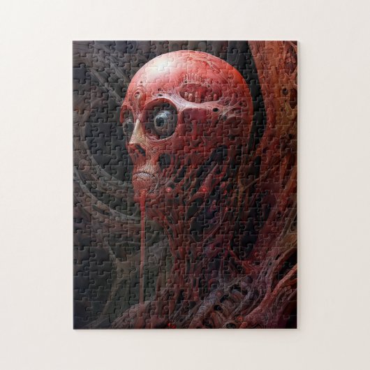 Buitenaards wezen Sci-fi Horror Art Legpuzzel (Verticaal)