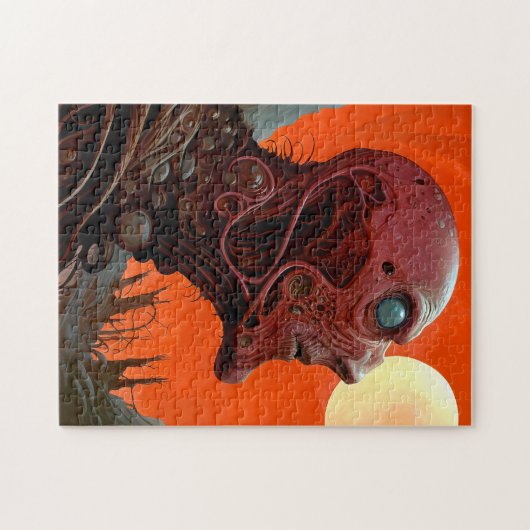 Buitenaards wezen Sci-fi Horror Art Legpuzzel (Horizontaal)