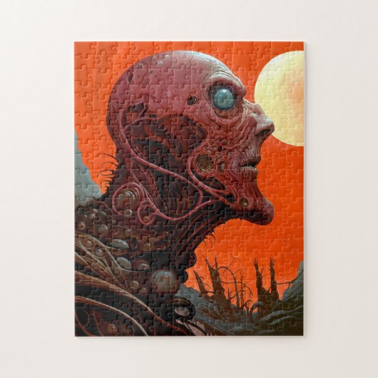 Buitenaards wezen Sci-fi Horror Art Legpuzzel (Verticaal)