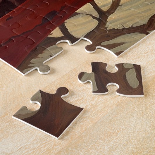 Buitenaards wezen Sci-fi Horror Art Legpuzzel (Zijkant)