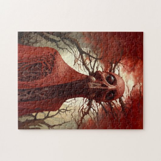 Buitenaards wezen Sci-fi Horror Art Legpuzzel (Horizontaal)