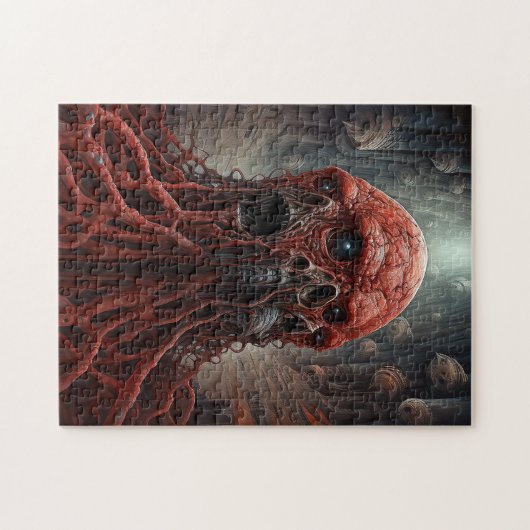 Buitenaards wezen Sci-fi Horror Art Legpuzzel (Horizontaal)
