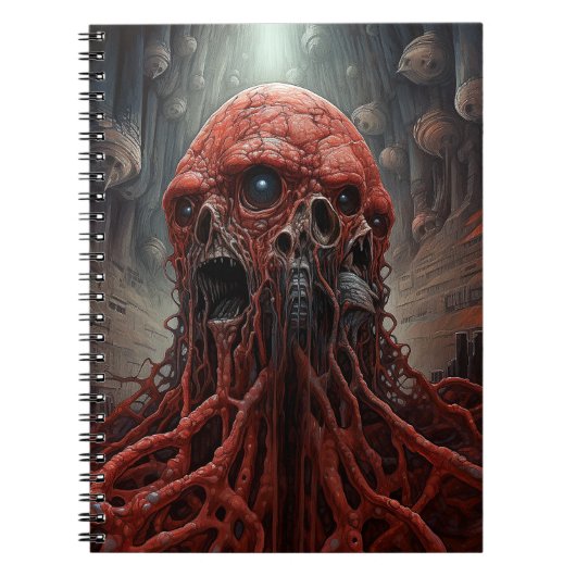 Buitenaards wezen Sci-fi Horror Art Notitieboek (Voorkant)