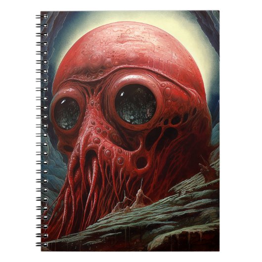 Buitenaards wezen Sci-fi Horror Art Notitieboek (Voorkant)