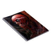 Buitenaards wezen Sci-fi Horror Art Notitieboek (Rechterzijde)