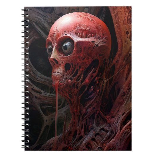 Buitenaards wezen Sci-fi Horror Art Notitieboek (Voorkant)