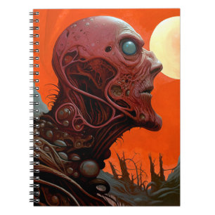 Buitenaards wezen Sci-fi Horror Art Notitieboek