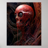 Buitenaards wezen Sci-fi Horror Art Poster (Voorkant)
