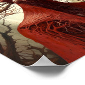 Buitenaards wezen Sci-fi Horror Art Poster (Hoek)