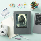 Buitenaards wezen Sci-fi Horror Art Sticker (iPad Cover)