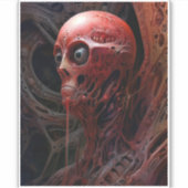 Buitenaards wezen Sci-fi Horror Art Sticker (Voorkant)