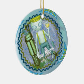 Buitenaards wezen speelt Golf ornament (Rechts)