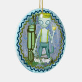 Buitenaards wezen speelt Golf ornament (Rechts)