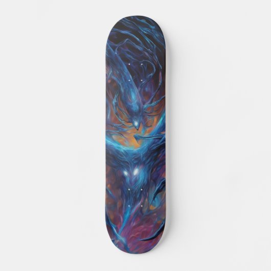 Buitenaards wezen: surrealistisch skateboard ontwe (Voorkant)