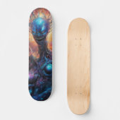 Buitenaards wezen: surrealistisch skateboard ontwe (Voorkant)