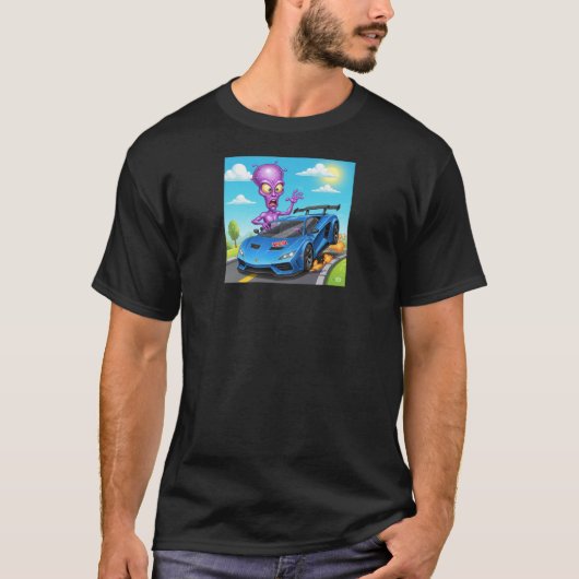 Buitenaards wezen t-shirt (Voorkant)