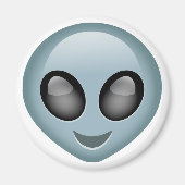 Buitenaardse Alien Emoji Magneet (Voorkant)
