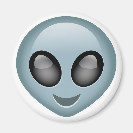 Buitenaardse Alien Emoji Magneet (Voorkant)