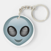 Buitenaardse Alien Emoji Sleutelhanger (Achterkant)
