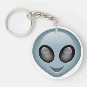 Buitenaardse Alien Emoji Sleutelhanger
