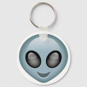 Buitenaardse Alien Emoji Sleutelhanger