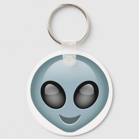 Buitenaardse Alien Emoji Sleutelhanger (Voorkant)