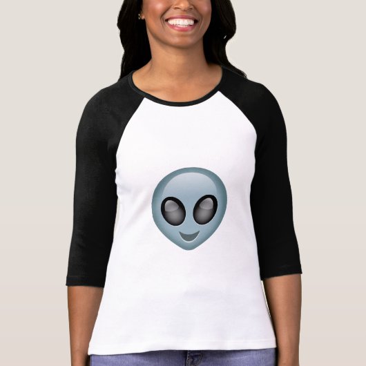 Buitenaardse Alien Emoji T-shirt (Voorkant)