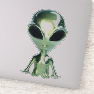 Buitenaardse Alien Metallic Sticker