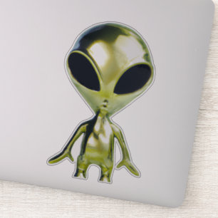 Buitenaardse Alien Metallic Sticker