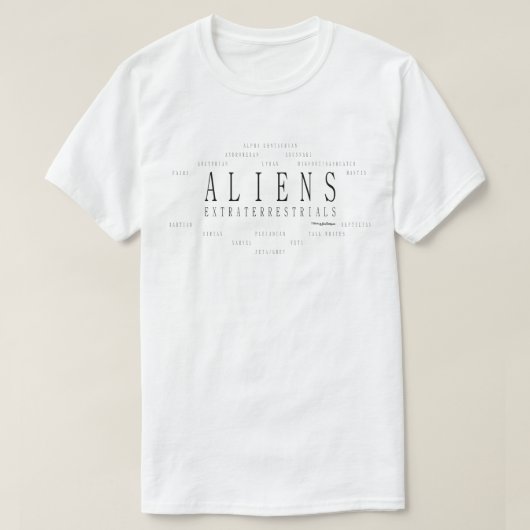 Buitenaardse aliens t-shirt (Design voorkant)