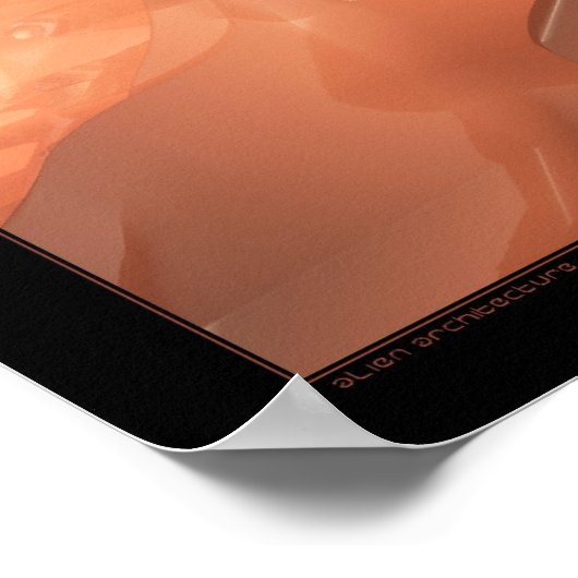 buitenaardse architectuur poster (Hoek)